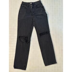 Pac Sun Dad Jeans ladies size 24 in black